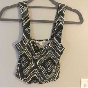 Forever 21 hunter green tie dye crop